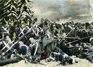 Battle Of Austerlitz Collection: Photographic representation of the Battle of Austerlitz
