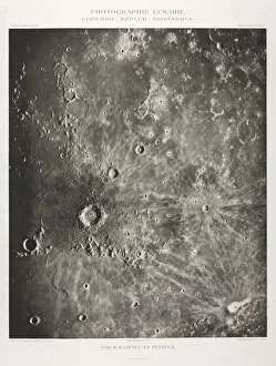 Photographie Lunaire: Copernic-Kepler-Aristarique, 1896. Creator: Maurice Loewy (French