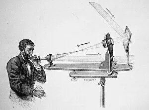 Alexander Graham Bell Gallery: Photophone by Alexander Graham Bell, 1882. Artist: Anonymous
