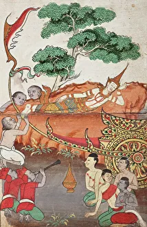 Covers Gilded And Lacquered Paper Prints: Phra Malai Manuscript (image 4 of 21), between c1860 and c1880. Creator: Unknown