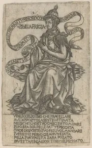 Bartolomeo Baldini Gallery: Phrygian Sibyl, early 15th century. Creator: Unknown
