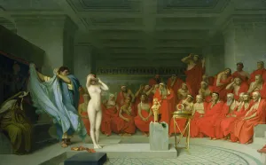 Love To Sell Prints: Phryne before the Areopagus. Artist: Gerome, Jean-Leon (1824-1904)