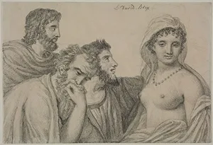 Phryne before the Judges, c. 1816-1820. Creator: Jacques-Louis David (French, 1748-1825)