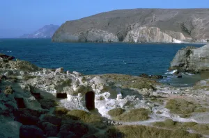 Phyllakopi on Milos, an ancient centre of the obsidian trade, 31st century BC Phyllakopi on Milos, an ancient centre of the obsidian trade, 31st century BC
