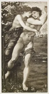 Adoring Prints: Phyllis and Demophoon, c1870, (1900). Creator: Unknown