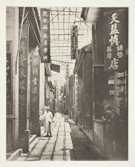 Guangzhou China Prints: Physic Street, Canton, c. 1868. Creator: John Thomson
