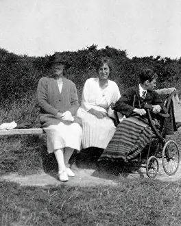 Distracted Prints: A physically disabled boy sitting in a wheelchair, c1910/1925. Creator: Unknown