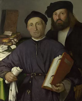 The Physician Giovanni Agostino della Torre and his Son, Niccolo, ca 1515. Artist: Lotto, Lorenzo (1480-1556)
