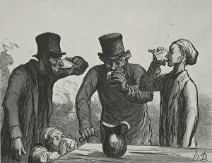 Honoredaumier Gallery: Physiologie du buveur: Les quatre ages. Creator: Honore Daumier (French, 1808-1879)