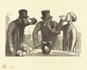 Physiologie du Buveur: ls quatre ages, 1862. Creator: Charles Maurand