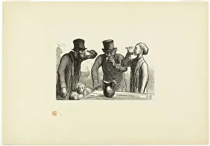 Schmied Francois Louis Prints: Physiology of Drinking: The Four Ages, 1862, printed 1920. Creator: Charles Maurand