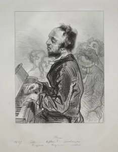 Paul Gavarni French Prints: Piano, 1853. Creator: Paul Gavarni (French, 1804-1866)