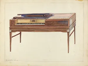 George Loughridge Prints: Piano, 1935 / 1942. Creator: George Loughridge