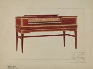 Musical Gallery: Piano, c. 1937. Creator: Edward L Loper