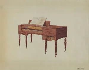 Linen Press Gallery: Piano, c. 1939. Creator: Virginia Kennady