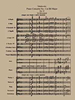 Russian National Library Collection: The Piano Concerto No. 1, Op. 23 by Pyotr Tchaikovsky, 1875