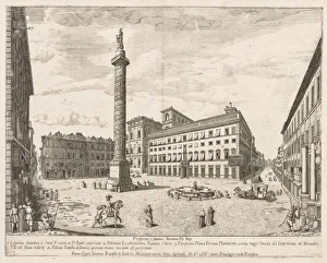 Piazza Colonna from Prospectus Locurum Urbis Romae Insign[ium], 1666. Creator