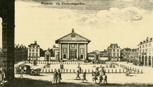 St Pauls Church Prints: Piazza in Covent Garden, 18th century, (1925). Creator: Unknown