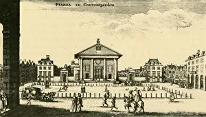 Besant Collection: Piazza in Covent Garden, 18th century, (1925). Creator: Unknown