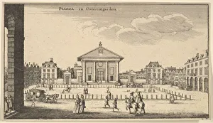 Wenceslaus And Xa0 Prints: Piazza in Covent Garden, ca. 1647. Creator: Wenceslaus Hollar