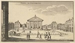 Covent Garden Gallery: Piazza in Covent Garden, ca. 1647. Creator: Wenceslaus Hollar