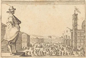 Piazza del Duomo, Florence, c. 1622. Creator: Jacques Callot