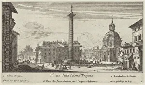 Silvestre Israel Prints: Piazza della Colona Trojana, 1640-1660. Creator: Israel Silvestre