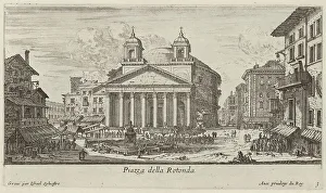 Piazza della Rotonda, 1640-1660. Creator: Israel Silvestre