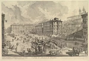 The Piazza di Spagna (Veduta di Piazza di Spagna), ca. 1750