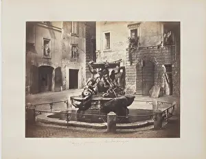 Water Amenities Prints: Piazza and Fountain of the Tartarughe, between 1811 and 1872. Creator: Robert MacPherson