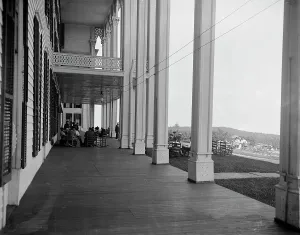 Magnificent Prints: The Piazza, Hotel Kaaterskill, Catskill Mountains
