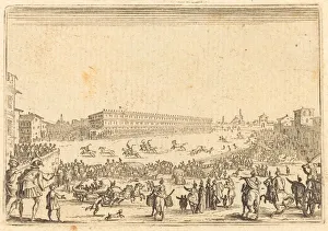 Piazza Presso alla Porta al Prato, c. 1622. Creator: Jacques Callot