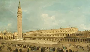 Carnival Prints: Piazza San Marco in Venice, late 18th-early 19th century. Creator: Giacomo Guardi