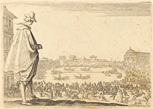 Piazza Santa Maria Novella, Florence, c. 1622. Creator: Jacques Callot