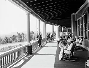 Rocking Chair Prints: Piazza of the Wontanesca [i.e. Montanesca Hotel]