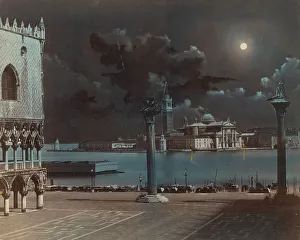 Grand Canal Prints: Piazzetta, Venice, about 1880-1890. Creator: Paolo Salviati