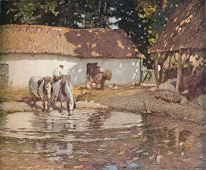 Studio Volume 49 Prints: A Picardy Farmyard, c1900. Artist: Henry Silkstone Hopwood