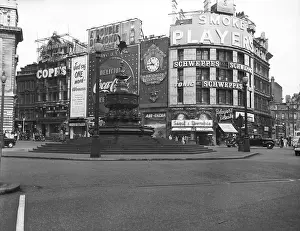 Fountain Prints: Piccadilly Circus, London, c1955. Creator: Arthur Charles Kirby Ware