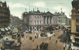 Pedestrian Prints: Piccadilly Circus, London, late 19th-early 20th century. Creator: Unknown