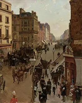 Piccadilly - Drawing Room Day, 1883. Creator: Gregory, Edward John (1850-1909)