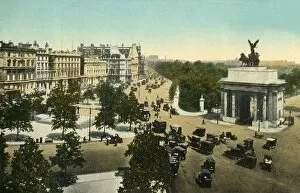 Hyde Park Gallery: Piccadilly from Hyde Park Corner, London, c1915. Creator: Unknown