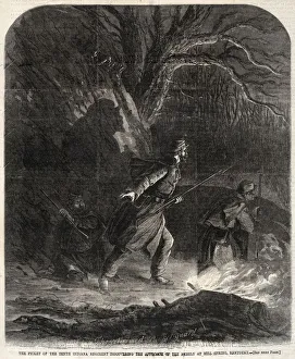 Winslow Homer American Prints: The Picket of the Tenth Indiana Regiment discovering the Approach of the Rebels