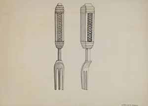 Towers Prints: Pickle Fork, c. 1936. Creator: John R. Towers