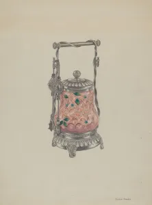 Glassworks Collection: Pickle Jar, 1935 / 1942. Creator: Syrena Swanson