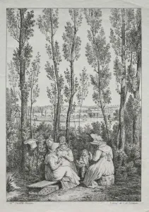 The Picnic. Creator: Charles Philibert Lasteyrie du Saillant (French, 1759-1849) The Picnic. Creator: Charles Philibert Lasteyrie du Saillant (French, 1759-1849)
