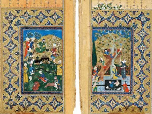 Picnic. Miniature from Yusuf and Zalikha (Legend of Joseph and Potiphars Wife) by Jami. Artist: Iranian master