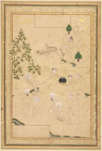 1501 1722 Prints: Picnic in the Mountains; Single Page Illustration