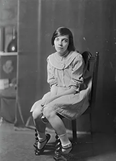 Socks Prints: De Picon, Leah, Miss, portrait photograph, 1917 or 1918. Creator: Arnold Genthe