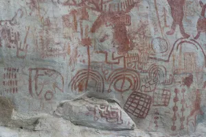 Pictography, Faical, San Ignacio, Cajamarca, Peru, 2015. Creator: Luis Rosendo