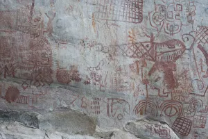Pictography, Faical, San Ignacio, Cajamarca, Peru, 2015. Creator: Luis Rosendo